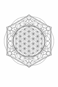 Boho Blume des Lebens Mandala