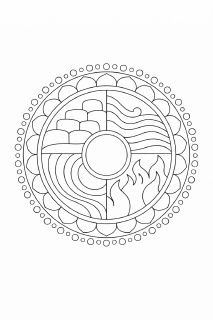 Mandala der vier Elemente (1)
