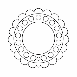 Kinder-Mandala zum Ausmalen