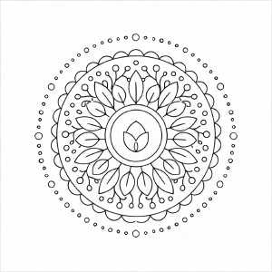 Botanischer Mandala-Zauber