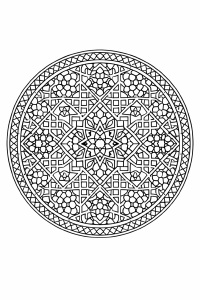 Moroccan inspirierte Mandala-Zeichnung