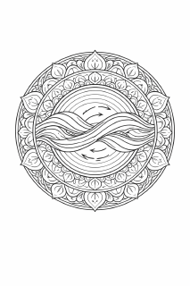 WellenMandala Fließendes Mandala der Lebensenergie
