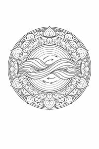 WellenMandala Fließendes Mandala der Lebensenergie