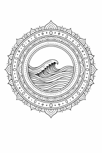WellenMandala Mandala mit heilender Welle